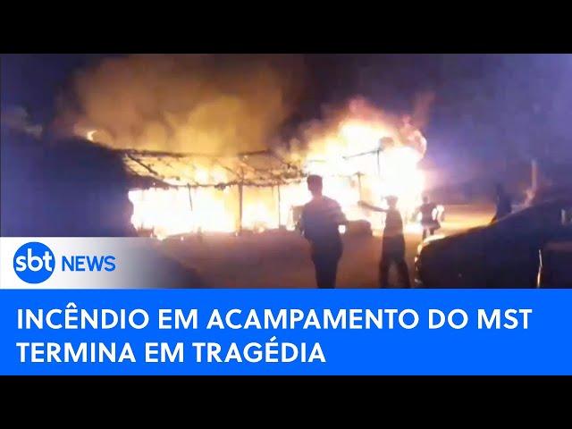 Nove pessoas morreram eletrocutadas em incêndio em acampamento do MST