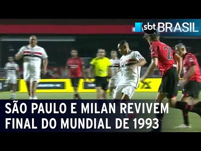 São Paulo e Milan revivem a Final do Mundial de 1993 no Morumbi | SBT Brasil (16/12/23)