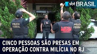 PF prende e investiga integrantes da milícia do Zinho no Rio de Janeiro | SBT Brasil (19/12/23)