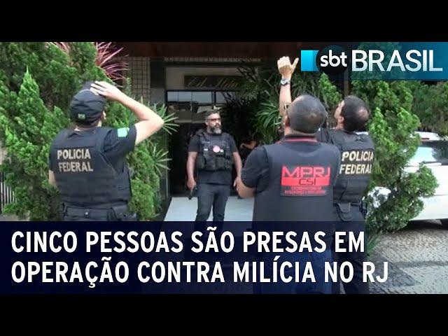 PF prende e investiga integrantes da milícia do Zinho no Rio de Janeiro | SBT Brasil (19/12/23)