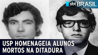 USP presta homenagem a dois alunos mortos durante a ditadura militar | SBT Brasil (15/12/23)