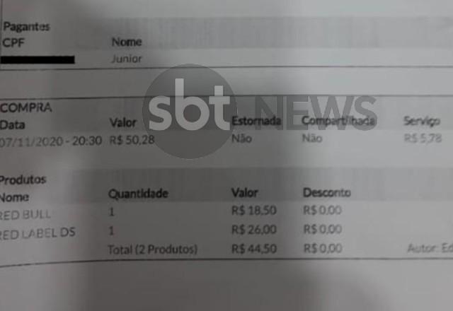 Exclusivo:  comanda de microempresário que atropelou ciclista tinha uma dose de uísque