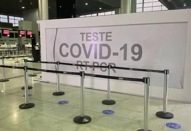 Teste de covid passa a ser obrigatório para viagem ao exterior