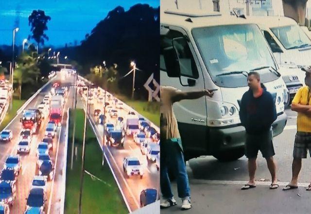 Caminhoneiros protestam contra restrições de circulação em SP