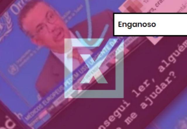 ENGANOSO: OMS não indica ivermectina para tratamento da covid-19