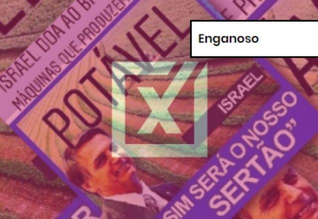 ENGANOSO: Para exaltar Bolsonaro posts exageram impacto da doação de máquinas israelenses que produzem água