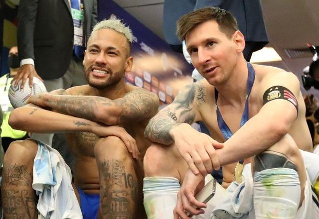 Neymar se declara a Messi após perda da Copa América: "Melhor que vi"