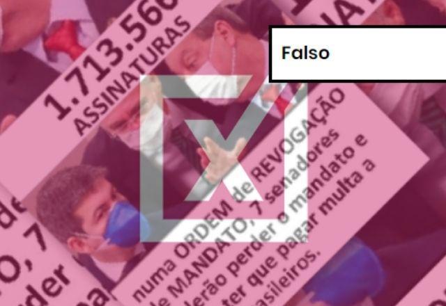 FALSO: Constituição brasileira não permite a revogação de mandato político por assinaturas