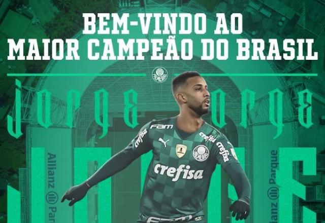 Palmeiras anuncia a contratação do lateral-esquerdo Jorge