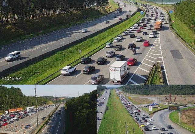 Vai dar praia! Muitos turistas descem para o litoral paulista neste fim de semana