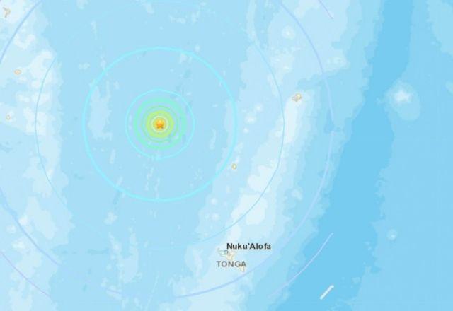 Tremor de magnitude 6,2 é registrado próximo de Tonga