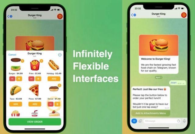 Telegram lança função de compra e pedido de comida