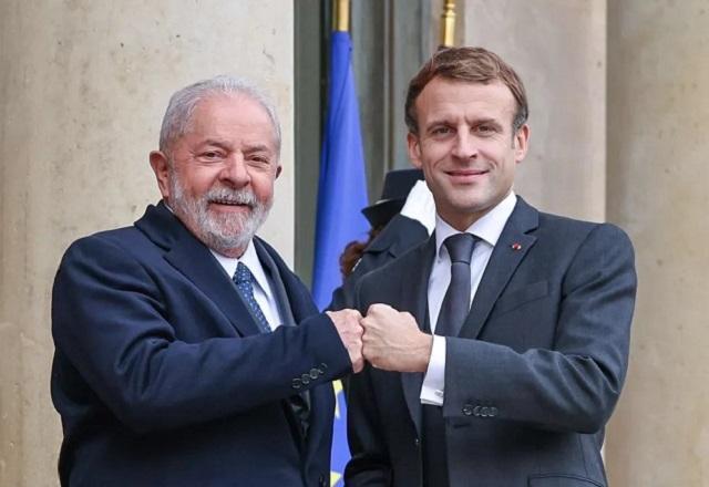 Lula declara apoio a Macron nas eleições da França