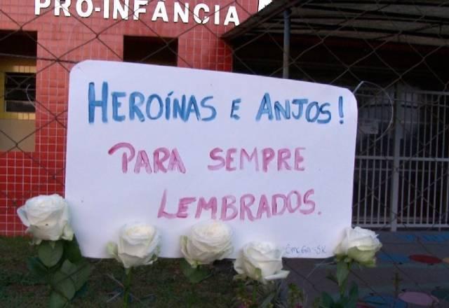 Ataque a creche de Saudades (SC) completa 1 ano; vítimas são homenageadas