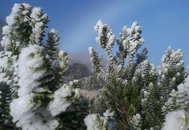 Temperatura mínima em Itatiaia (RJ) vai a -7,6ºC, a menor do Brasil