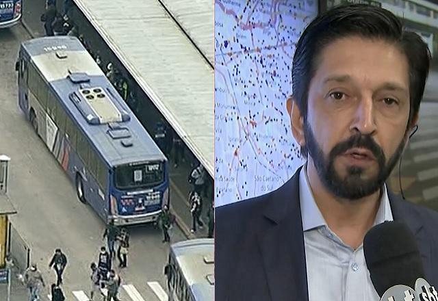 "Grande irresponsabilidade", diz Nunes sobre greve de ônibus em SP