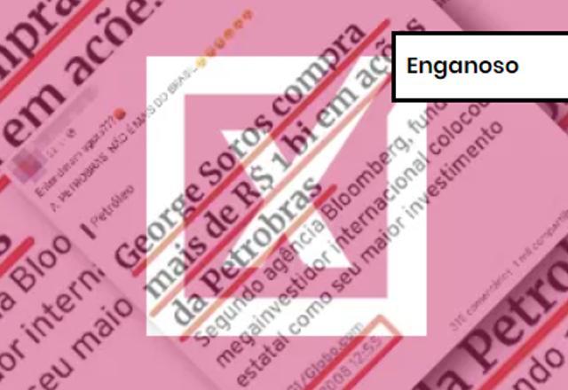 ENGANOSO: Brasil é acionista majoritário e responsável pelo controle da Petrobras