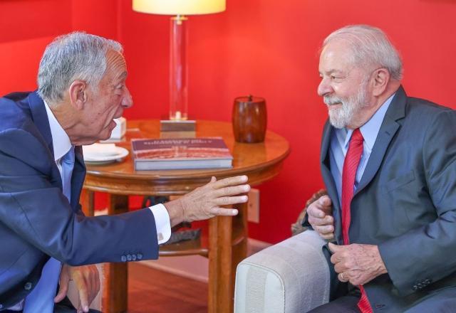 Presidente de Portugal se encontra com Lula em São Paulo