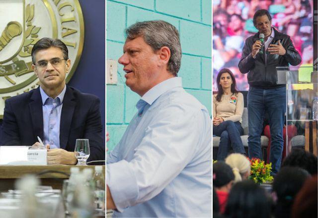 Garcia vai à ACSP, Tarcísio visita local de acolhimento e Haddad se reúne com Lula