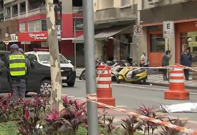 Homem é encontrado morto após cair de prédio no centro de SP