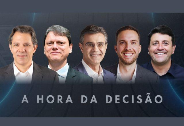 AO VIVO: assista ao debate dos candidatos ao governo de SP no SBT