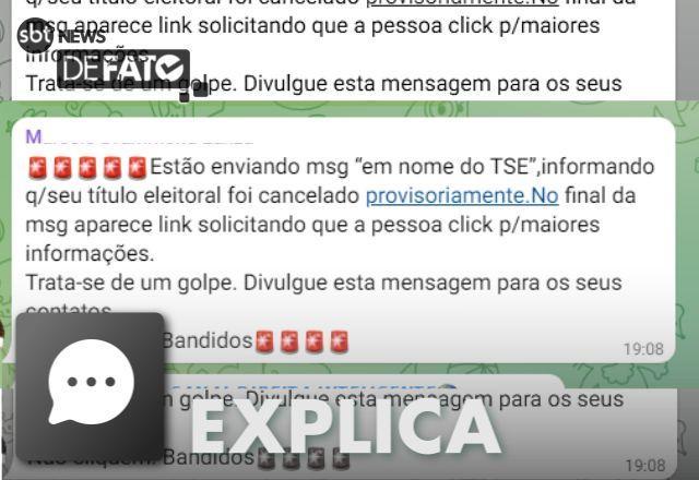 EXPLICA: TSE não envia e-mails para comunicar cancelamento de título