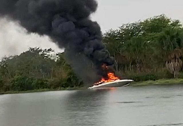 MT: explosão de lancha deixa uma pessoa morta e três feridos