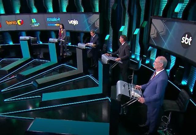 Debate entre presidenciáveis no SBT bate recorde de audiência nas redes sociais