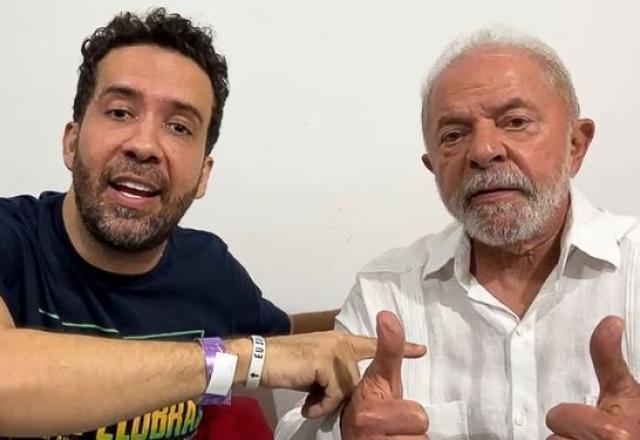 Ao lado de Janones, Lula foca em economia e faz críticas a Guedes