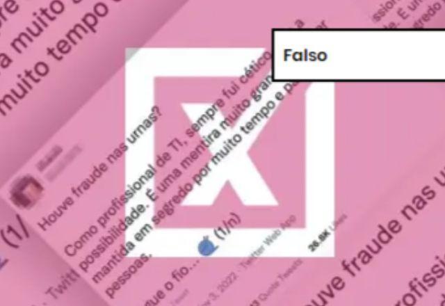 FALSO: Relatório no Twitter e em live argentina desinforma para atacar eleições