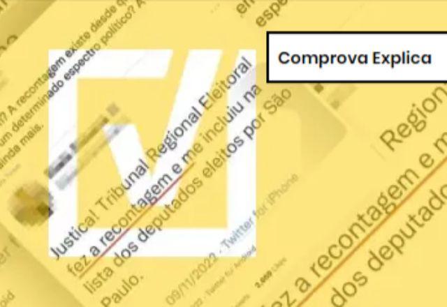 EXPLICA: Posts desinformam ao confundir recontagem com retotalização de votos em eleição proporcional em SP