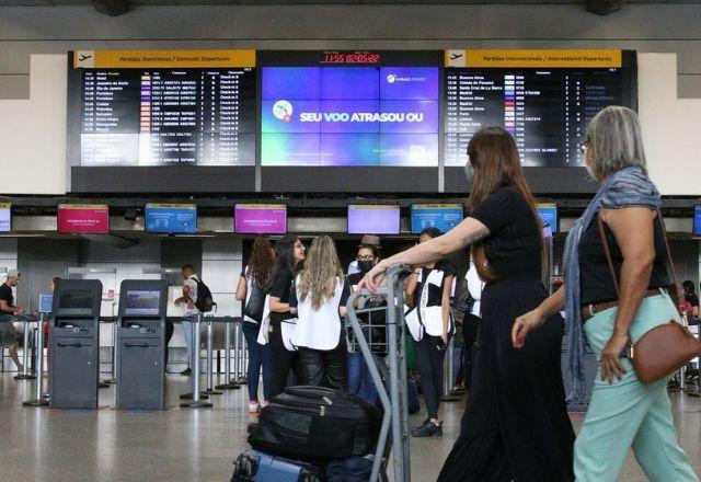 Movimentação em aeroportos deve registrar alta de 45,6% no fim de ano