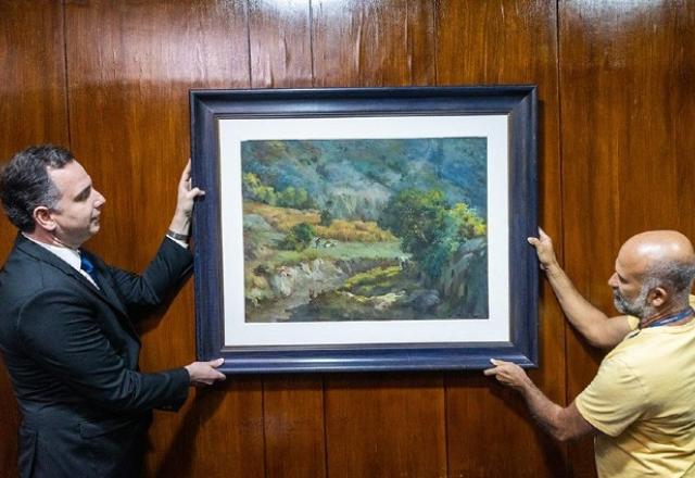 Senado tem de volta primeira obra de arte restaurada após ataques