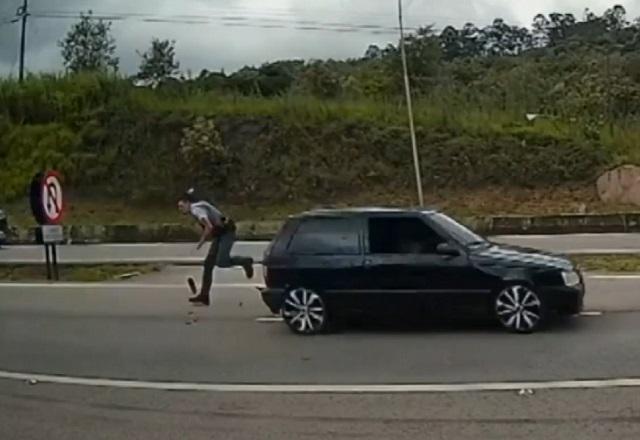 Rapaz que atropelou policial no interior de SP não tinha habilitação