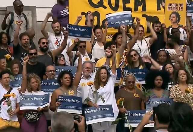 Manifestações lembram cinco anos sem Marielle Franco e Anderson Gomes