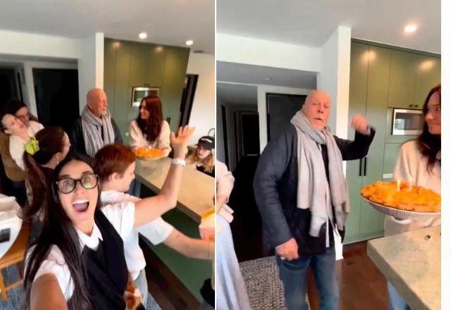 Bruce Willis: Demi Moore posta vídeo de aniversário do ex; assista