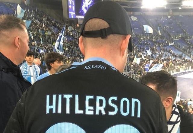 Torcedor que usou camisa de Hitler é banido para sempre de jogos da Lazio