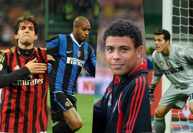 Relembre brasileiros que fizeram história na Itália por Milan e Inter de Milão