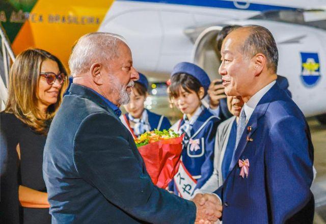 Lula chega a Hiroshima para participar de cúpula do G7