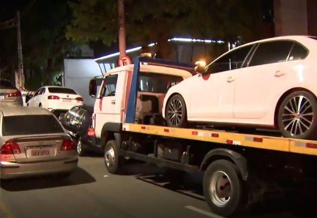 PM apreende 119 carros em ação contra rachas em SP