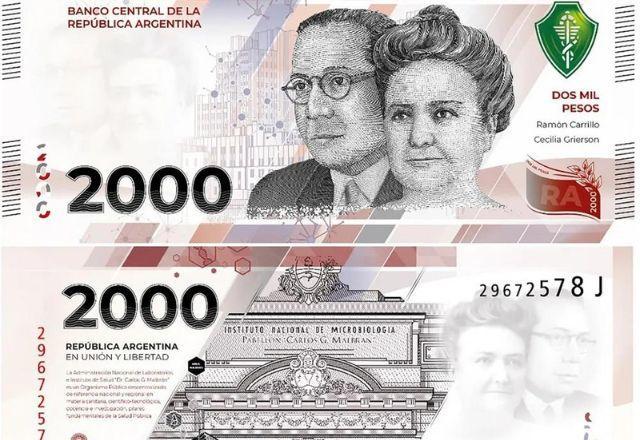 Com disparada da inflação, Argentina cria nota de 2 mil pesos