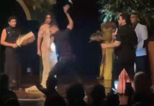 Vídeo: Homem tenta impedir coroação de Miss Mato Grosso Gay