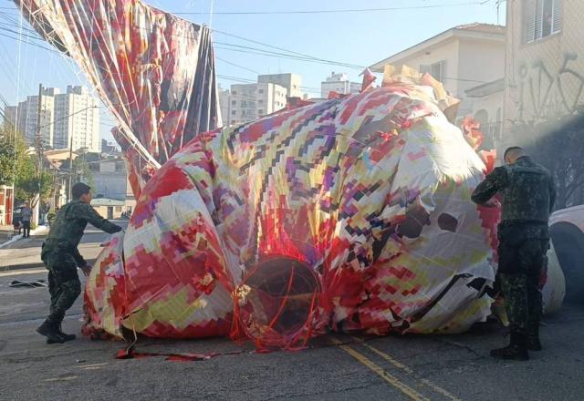 Em SP, balão pega fogo próximo ao Aeroporto de Congonhas