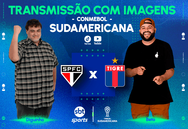 SBT Sports terá transmissão descontraída de São Paulo x Tigre