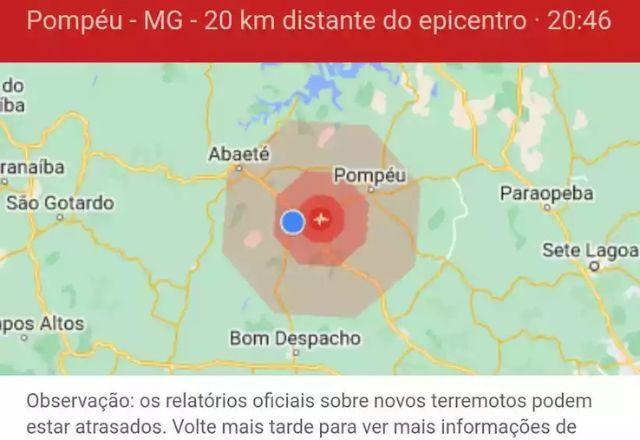 Moradores relatam terremoto em cidades da região central de MG