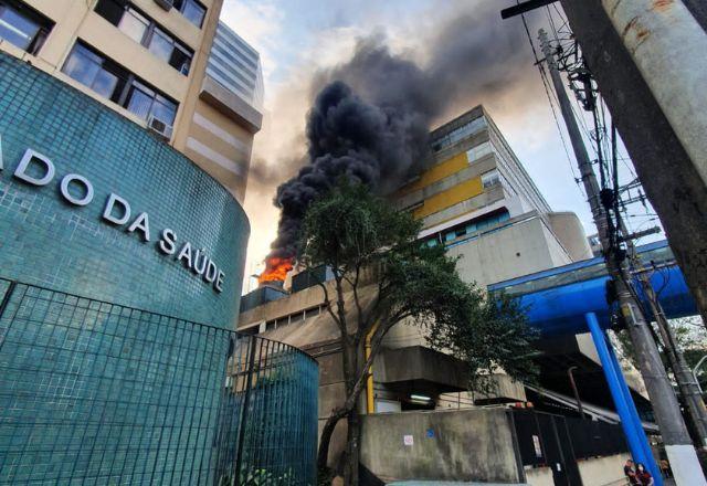 Incêndio atinge torres de resfriamento do Instituto do Coração em SP