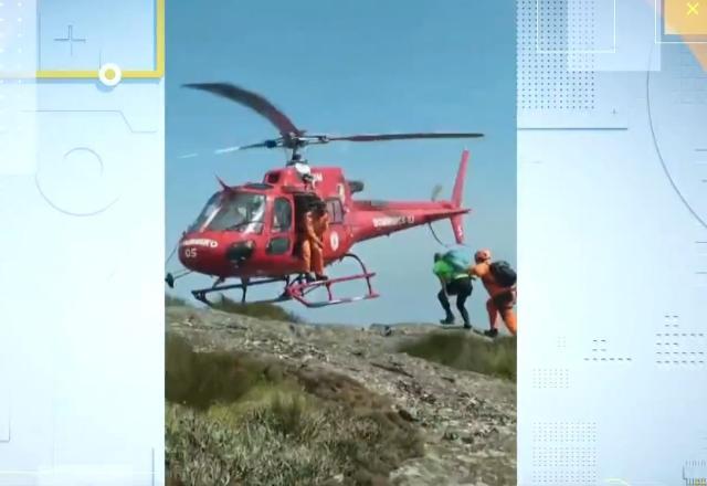 Homem recebe notícia de transplante durante trilha e é resgatado por Bombeiros