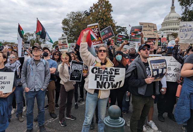 Manifestantes ocupam Congresso dos EUA para exigir cessar-fogo em Gaza