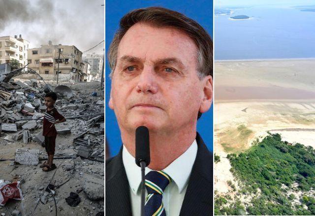 Resumo da semana: massacre em Gaza, pedido de indiciamento de Bolsonaro na CPMI e seca no Norte