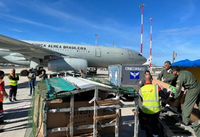 Kit humanitário enviado pelo Brasil para moradores de Gaza chega ao Egito